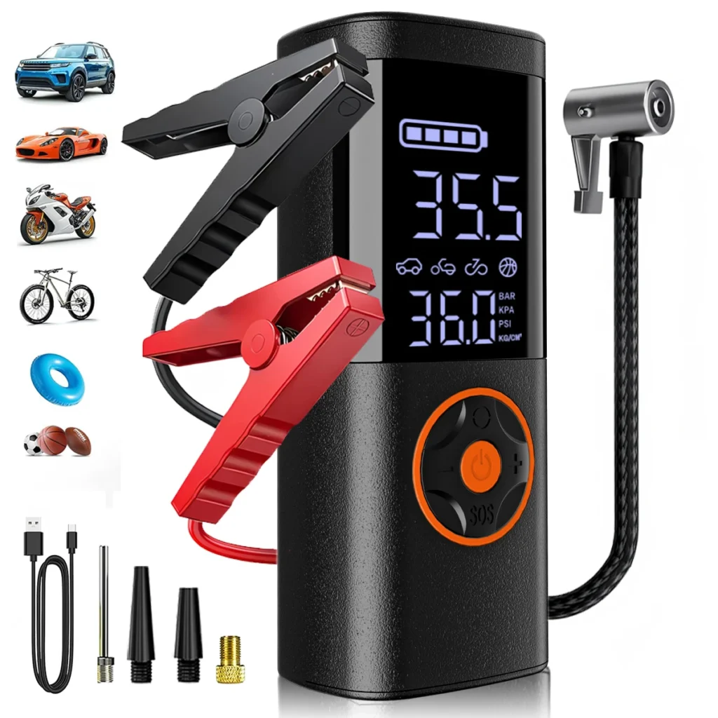 Portable Car Jump Starter Power Bank - Emergency Battery Booster