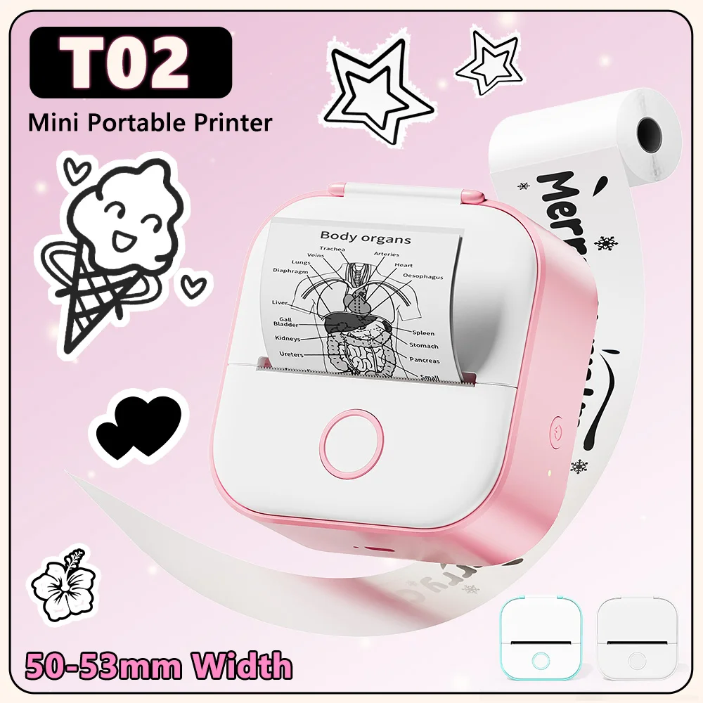 Phomemo T02 Mini Bluetooth Thermal Printer