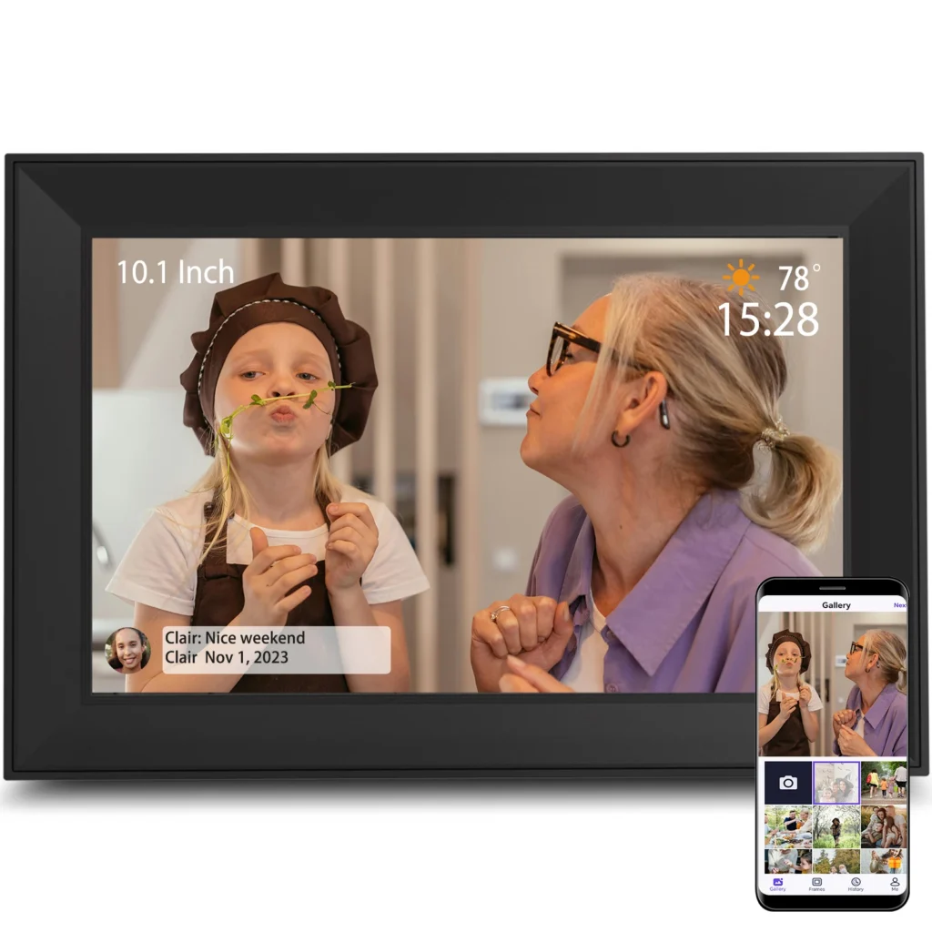 WiFi Digital Photo Frame - Share Photos & Videos Instantly via App