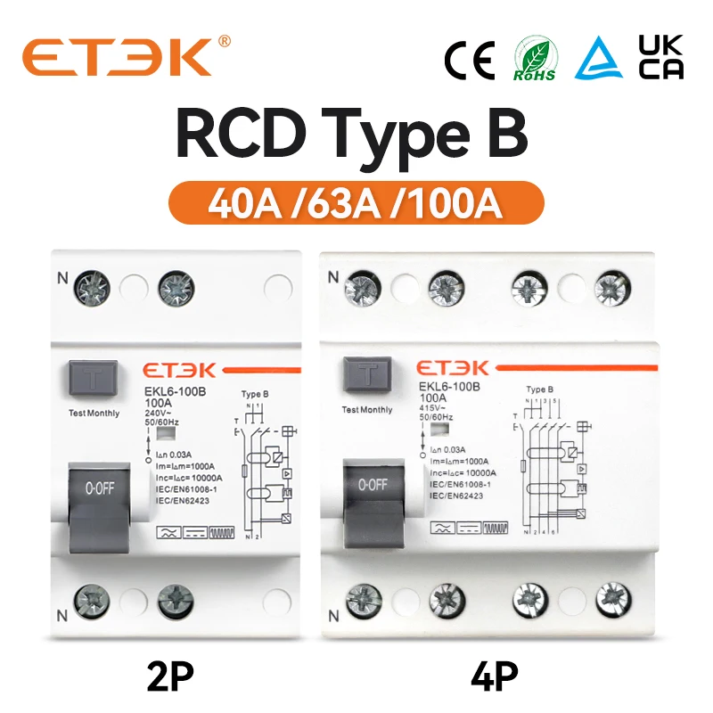 RCD Residual Current Circuit Breaker - Earth Leakage Protection