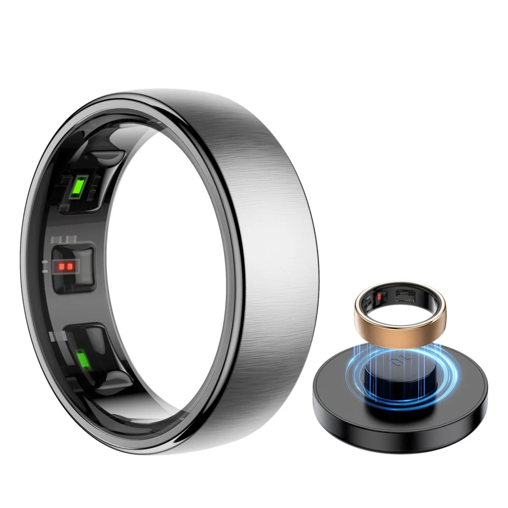 Smart Health Tracker Ring - Heart Rate, Sleep & Steps Monitor