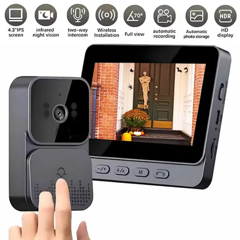 Smart Video Doorbell - WiFi Camera with Motion Detection & Two-Way Talk