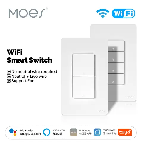 Smart WiFi Wall Switch - App & Voice Control