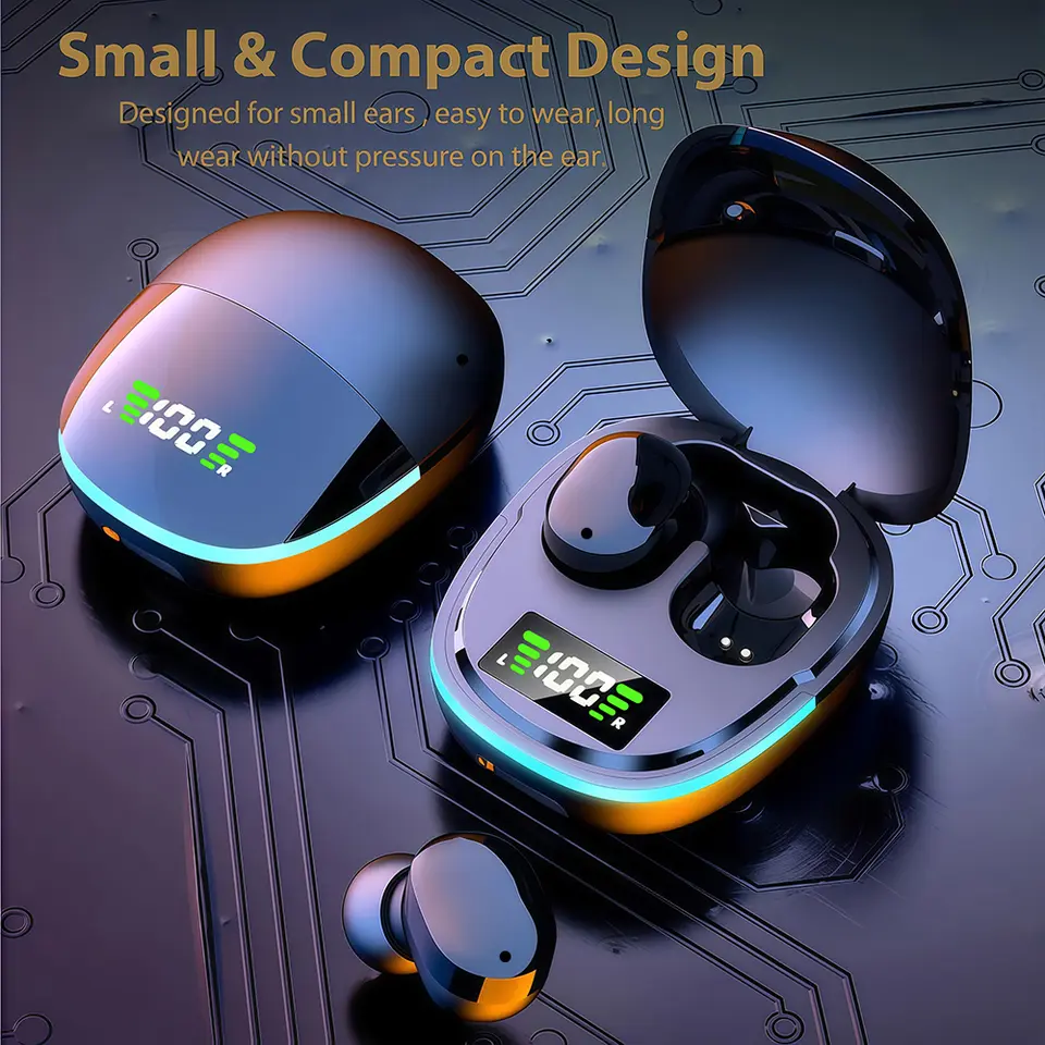 TWS Wireless Bluetooth 5.1 Earbuds with LED Digital Display & Charging Case